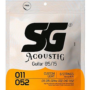Corda Para Violão Aço 85/15 Bronze 011 SG