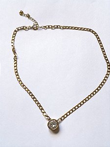 Colar Choker Elo Grumet com Ponto de Luz