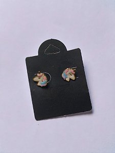 Brinco Infantil Unicórnio Banhado a Ouro