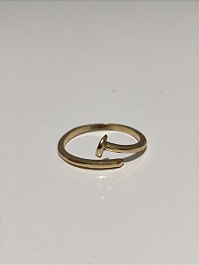 Anel Prego Dourado Ajustável