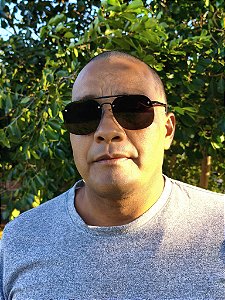 Óculos de Sol Retangular Samba Preto