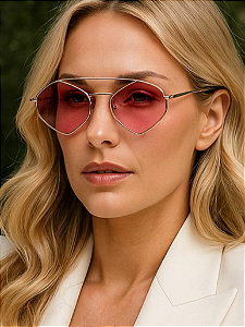 Óculos de Sol Dubai Rosa Degradê