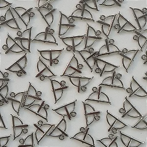 Pingente Orixa Oxossi Arco E Flecha Níquel