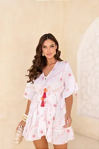 VESTIDO POMPOM ROSA - HÉSTIA