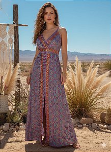 Vestido longo trançados Afrodite