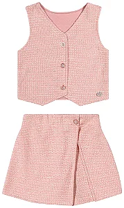 Conjunto Maria Luiza - Tweed Rosa
