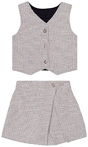 Conjunto Maria Luiza - Tweed Preto