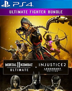 MORTAL KOMBAT 11 ULTIMATE + INJUSTICE 2 LEGENDARY- PS4 - MIDIA DIGITAL
