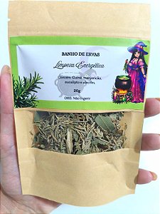 Banho de Ervas Limpeza Energética - Guiné, Manjericão, Eucalipto e Alecrim