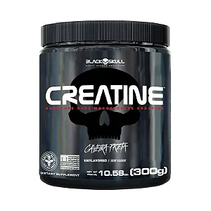Creatina 100% Pura Black Skull 300g