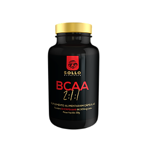 BCAA 2:1:1 60 Cápsulas (RECUPERAÇÃO MUSCULAR, TONIFICAR MÚCULO, AUMENTO DA RESISTÊNCIA)