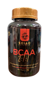 BCAA 2:1:1 60 Cápsulas (RECUPERAÇÃO MUSCULAR, TONIFICAR MÚCULO, AUMENTO DA RESISTÊNCIA)