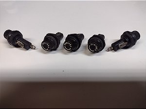 PORTA FUSÍVEL DE PAINEL 20mm PRETO REDONDO