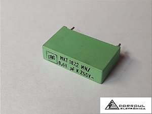 CAPACITOR DE POLIESTER MKT 680nF X 250V - ERO - 25X7mm