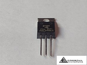 BYQ28-100 - DÍODO BYQ28-100 - ULTRA FAST - 100V - 10A X 2 - PHILIPS - TO-220