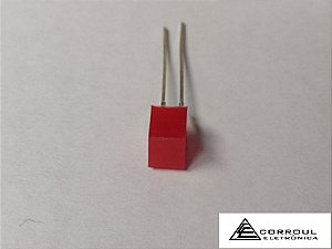 LED SQUARE 5X5X7mm - MCL 100 -DIFUSO- BAIXA LUMINOSIDADE 10mcd