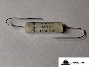 CAPACITOR DE POLIESTER 100nF X 630V - MAC-FITA SIEMENS