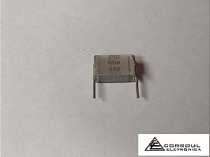 CAPACITOR DE POLICARBONATO SCHYKO 120nF X 250v 10mm - SIEMENS