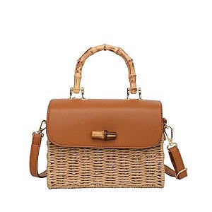 Bolsa Feminina Corda Marrom Claro