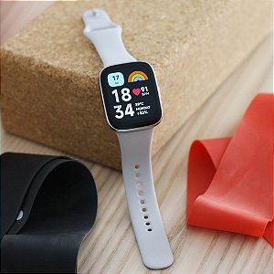 Redmi Watch 3 Active 47mm Gray – Tela 1,83”, Chamadas Bluetooth, Saúde 24h e +100 treinos