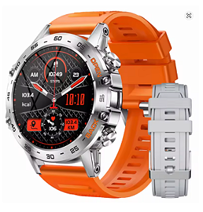 Smartwatch Lige Elite 47mm - Faz Chamadas, Notificações e Monitora Treinos, saúde - 2 Pulseiras