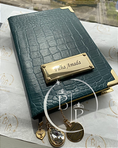 BÍBLIA SAGRADA PERSONALIZADA VERSÃO KJ -CAPA EM COURO LEGÍTIMO