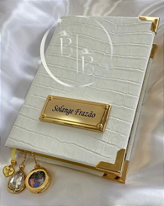 BÍBLIA SAGRADA PERSONALIZADA VERSÃO NTLH - CAPA EM COURO LEGÍTIMO