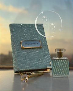 KIT PRESENTE FILHA AMADA - BÍBLIA COM MANTA EM PEDRARIA - VERSÃO ARC