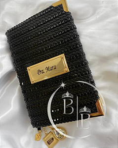 BÍBLIA SAGRADA VERSÃO KJ - CAPA PERSONALIZADA MANTA EM PEDRARIAS