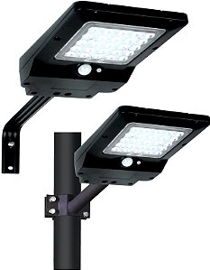 Refletor Luminaria Solar 40 Leds Branco 850x Parede Poste Sensor Movimento