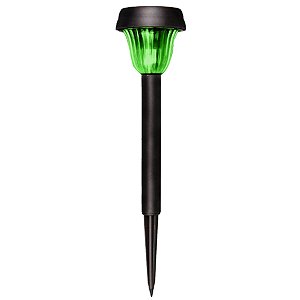 Luminárias Solar Jardim Led Verde Balizador Poste Automática