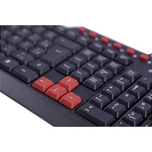 TECLADO GAMER ACTION TC200PRETO VERMELHO OEX