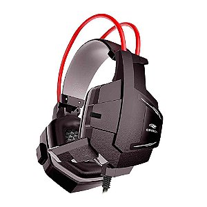 HEADSET GAMING ESTEREO C/MICROFONE SPARROW PRETO/VERMELHO PH-G11BK C3 TECH