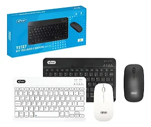 KIT TECLADO E MOUSE S/FIO KNUP TE127
