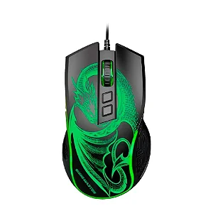 MOUSE GAMER DRAGAO 6400DPI PRETO RGB USB MGL337 K-MEX