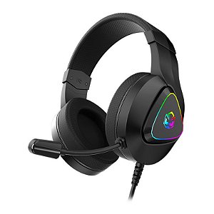 HEADSET GAMER DEFFY BLACK VULCAN RGB PCYES