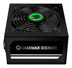 FONTE ATX 600W REAIS 80 PLUS WHITE GS600 GAMEMAX