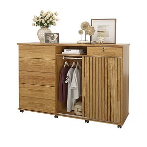 Cômoda Max 1,76 Freijo com ripado