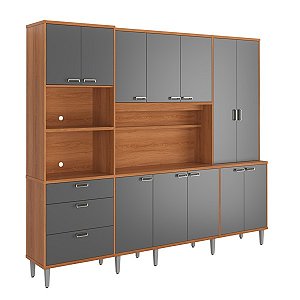 KIT COZINHA PULSE 2,6 JEQUITIBA/GRAFITE