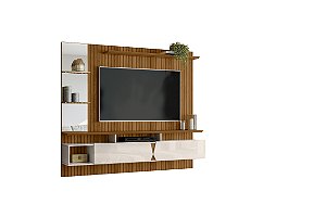 PAINEL INTENSE 1,83 FREIJO RIPADO/OFF WHITE