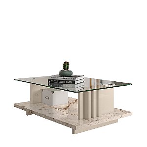 MESA DE CENTRO FRIZZ CALACADA/OFF WHITE