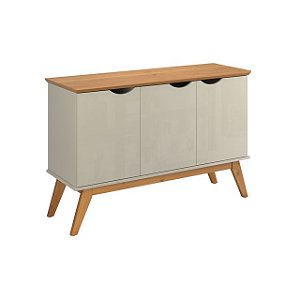 BUFFET 3 PORTAS PRISM OFF WHITE/CINAMOMO