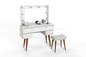 PENTEADEIRA CAMARIM STRASS BRANCO