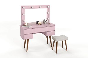 PENTEADEIRA CAMARIM STRASS ROSA