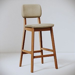 Conjunto 2 Banquetas Classic Linho ouro