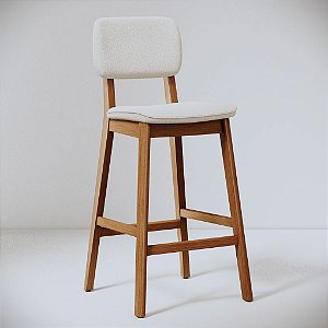 Conjunto 2 Banquetas Classic Boucle /Nature