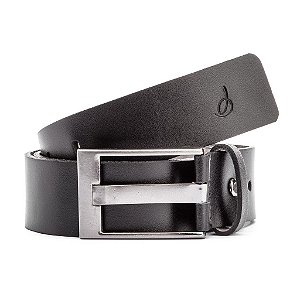 Cinto Masculino Social Couro Cromo Argentino Preto