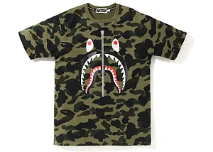 BAPE 1st CAMISETA - Camo PONR Shark Tee