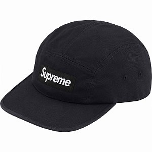 SUPREME - Boné WASHED CHINO TWILL CAMP CAP " Black "