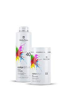 KIT PROFISSIONAL OX 40 VOL 1L + PÓ DESCOLORANTE AZUL 500G COLOR DI FIORI